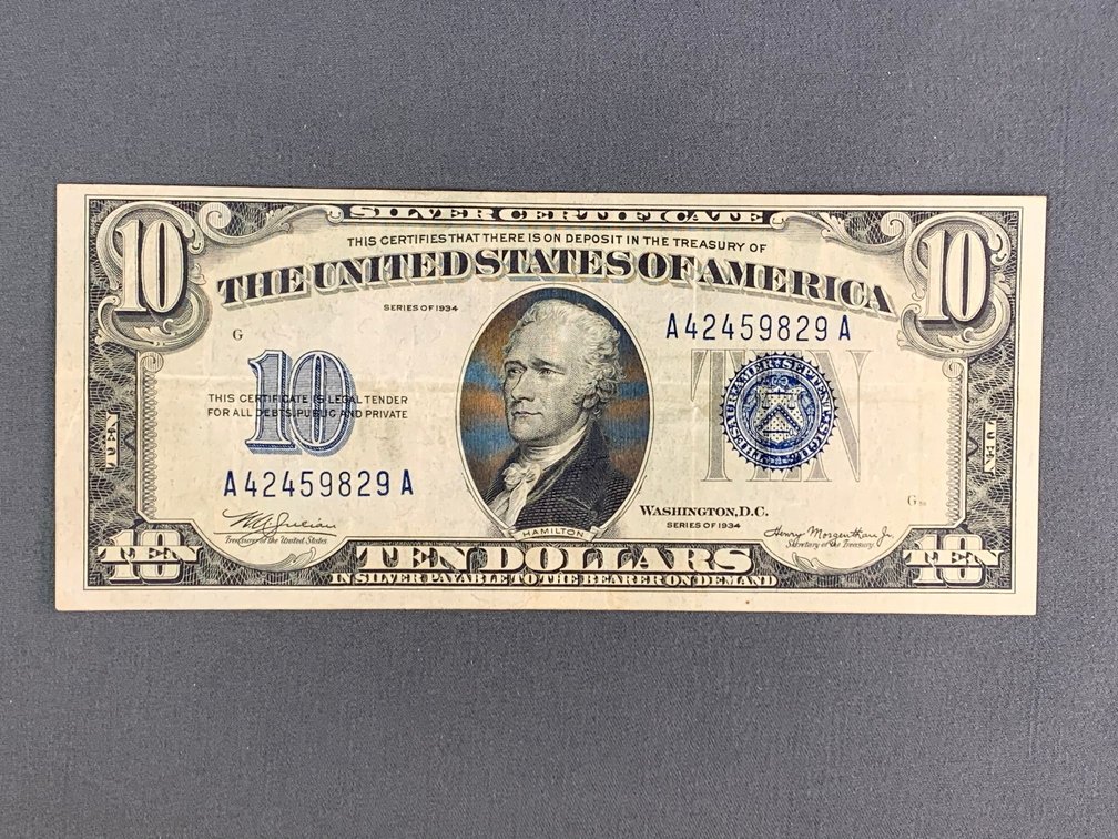 1934 $10 Silver Certificate