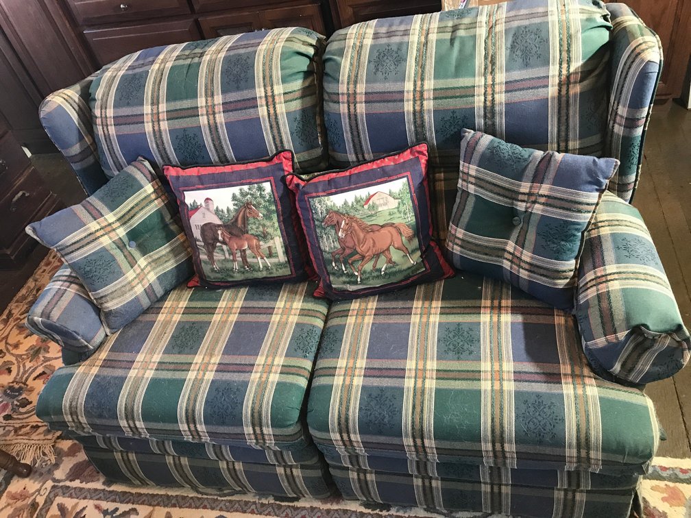 Rocker recliner love seat