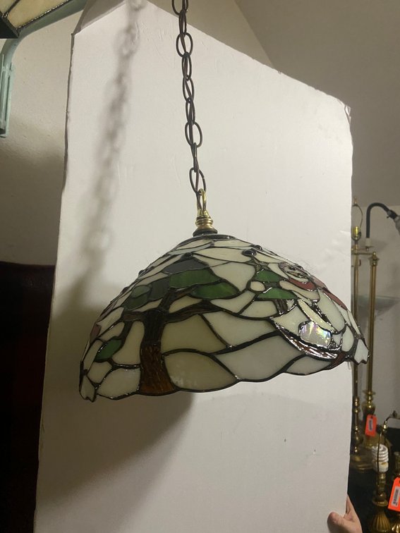Tiffany-Style Stained Glass Pendant Lamp