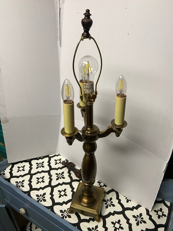 Vintage Candelabra, Table Lamp