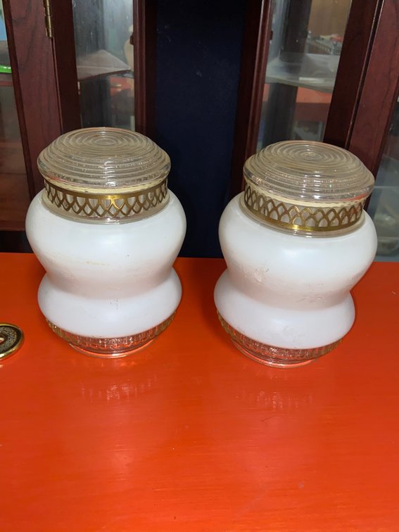 Antique Bulls eye Lamp Shades