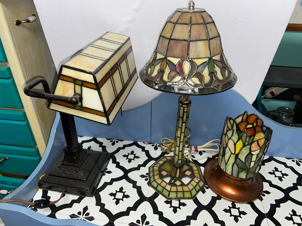 Collection of Tiffany Style Lamps, Table Lamp