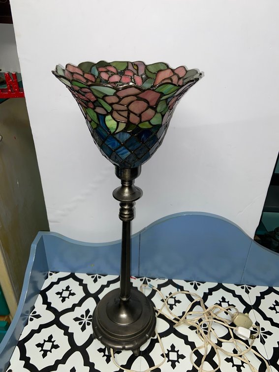 Tiffany Style Torchiere Lamp