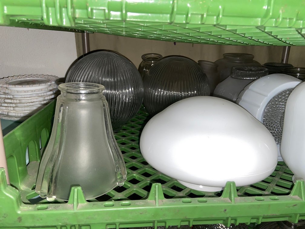 8-Piece Lighting Shades - Assorted Glass