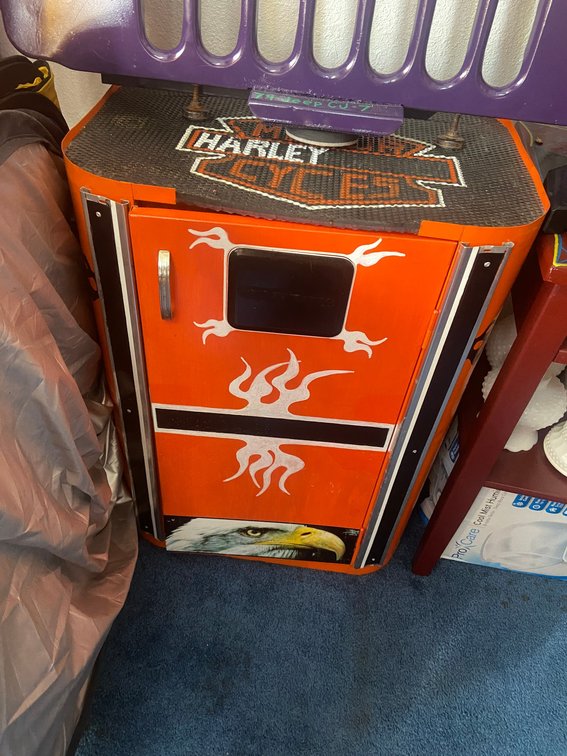 Novelty Storage Cabinet - Harley Cycles Motif