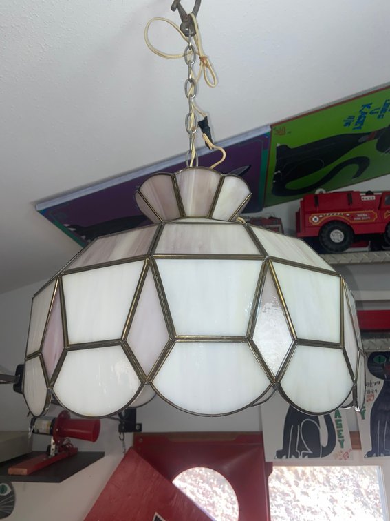 Tiffany-Style Slag Glass Pendant Light