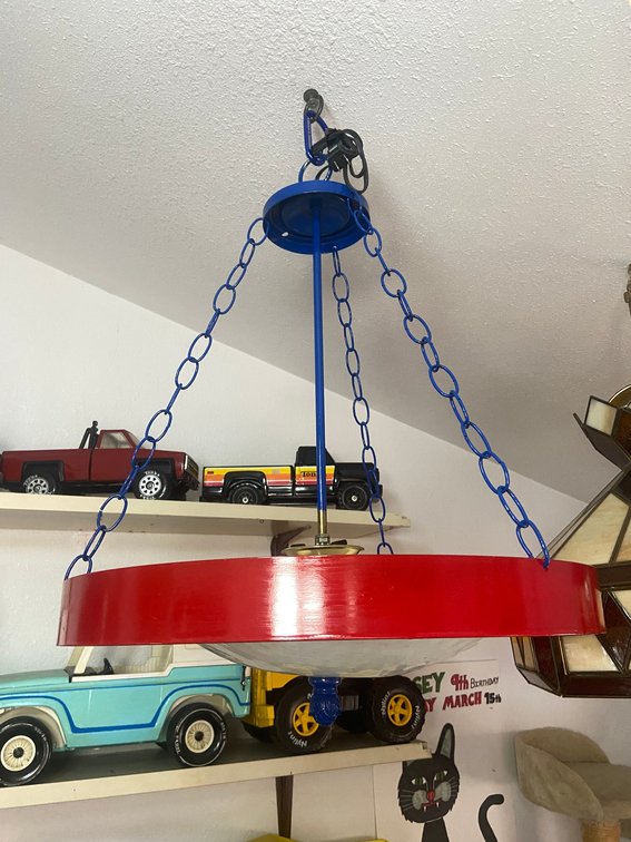 1 Pendant Light - Primary Colors