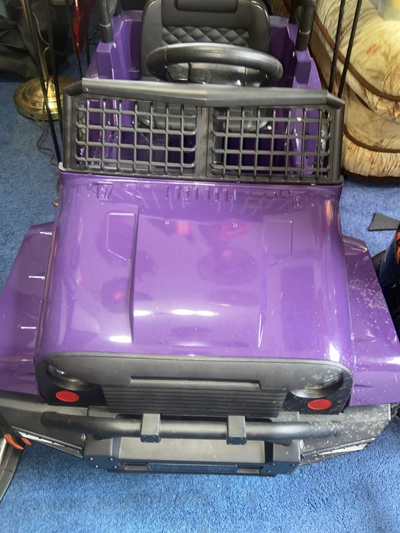 1 Purple Ride-On Toy SUV - 6 km/h