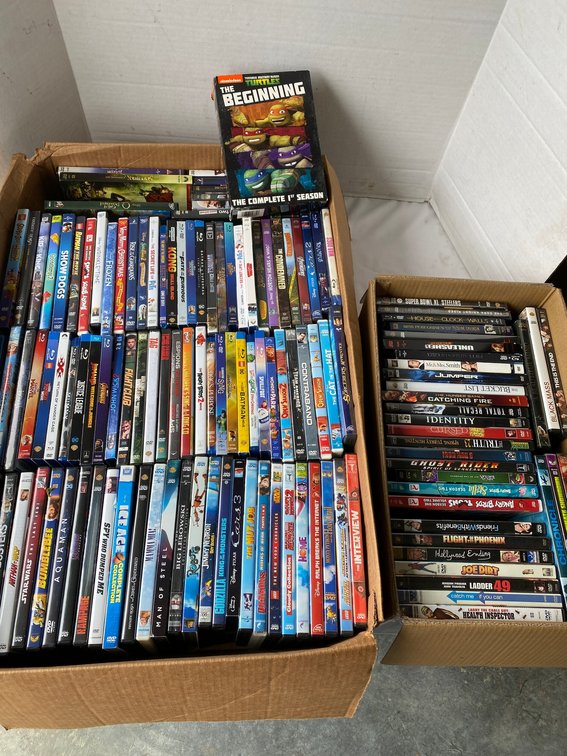 DVD's and Blu-Ray discs