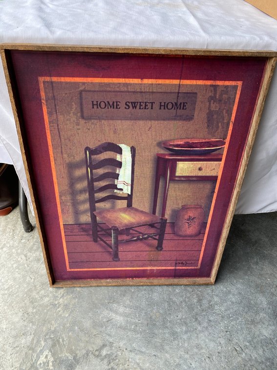 Canvas style framed print