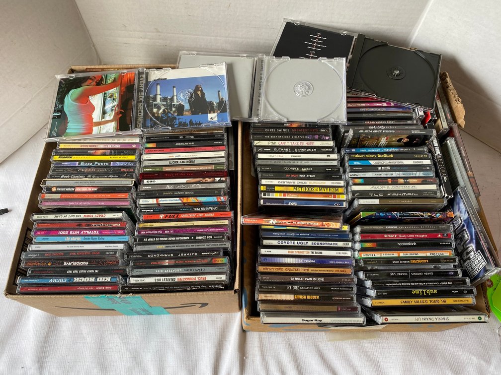 2 Boxes of CD CASES ONLY