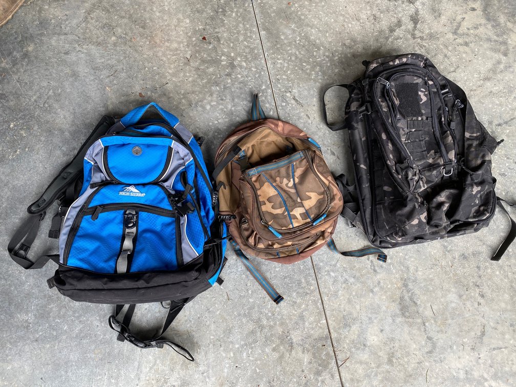 3 Backpacks