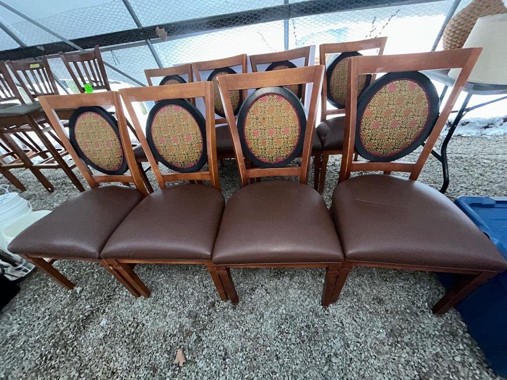 4 Padded chairs
