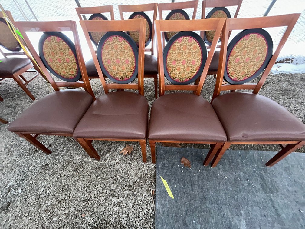 4 Padded chairs