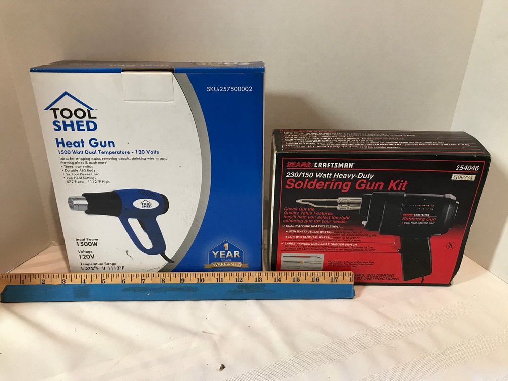 Heat gun and soldering kit