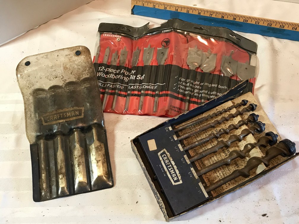 Craftsman wood chisels and wood drill bits