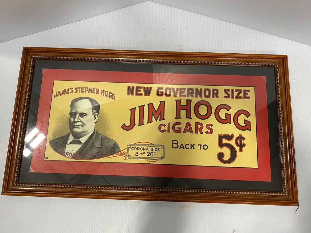 Jim Hogg Cigars Sign