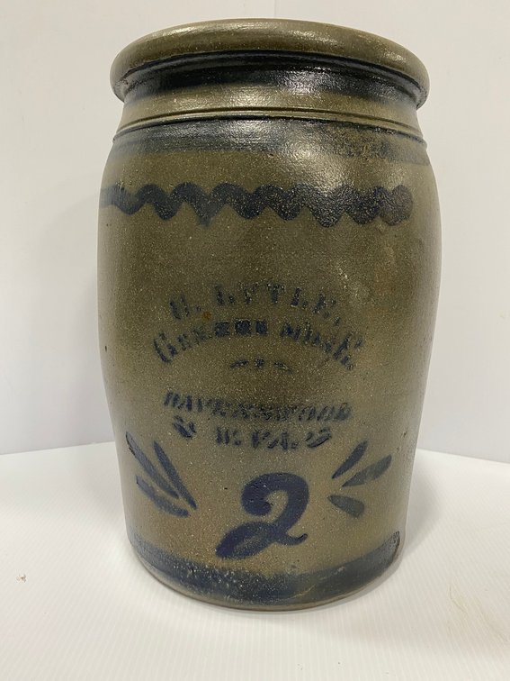 Stenciled Crock