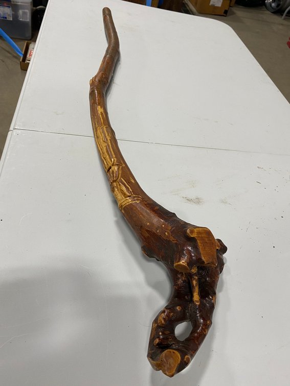 Old Man Face Cane