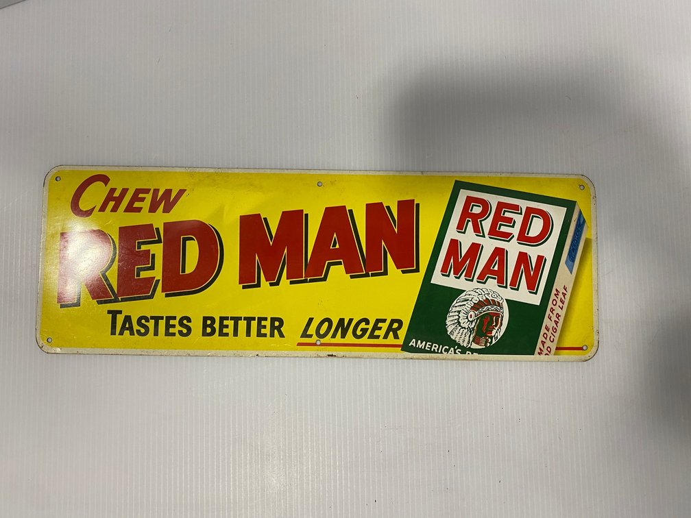 Red Man Tobacco Sign