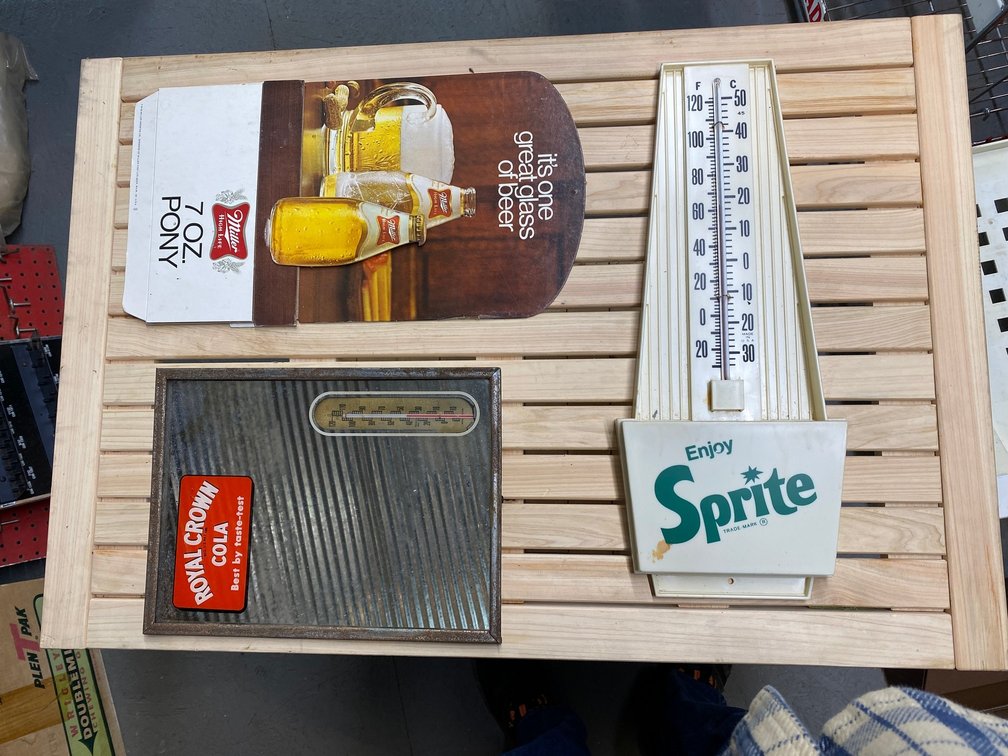 Sign and Thermometers