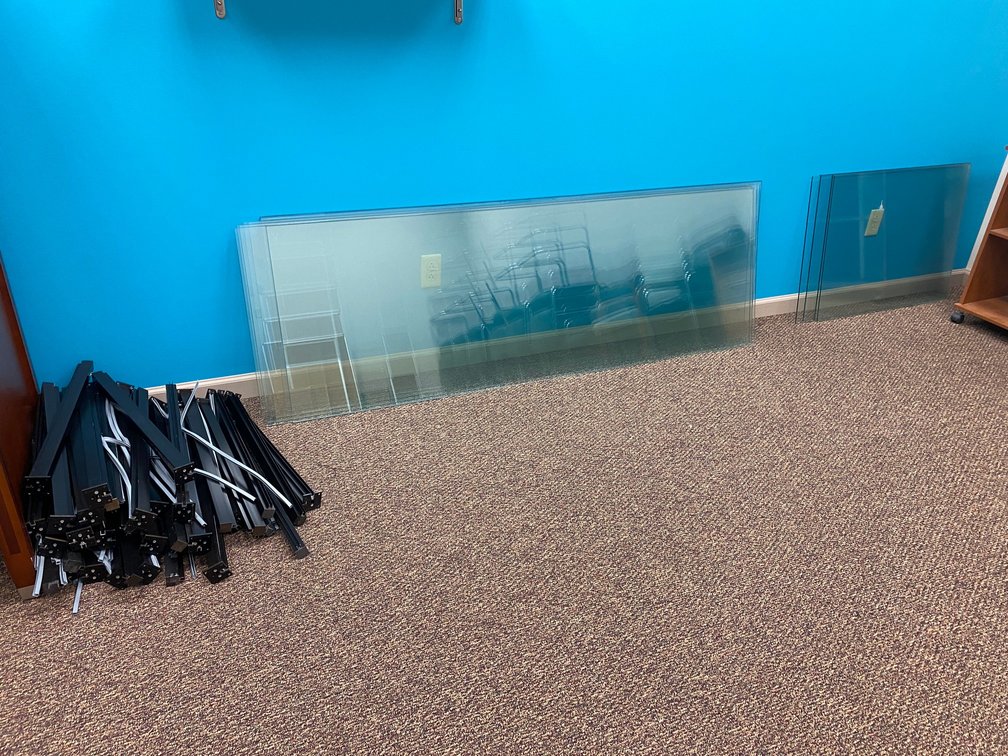 Glass Shelving with Brackets