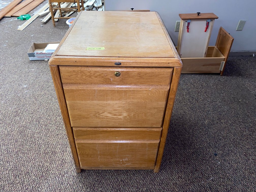 Wooden 2 Drawer Filing Cabinet
