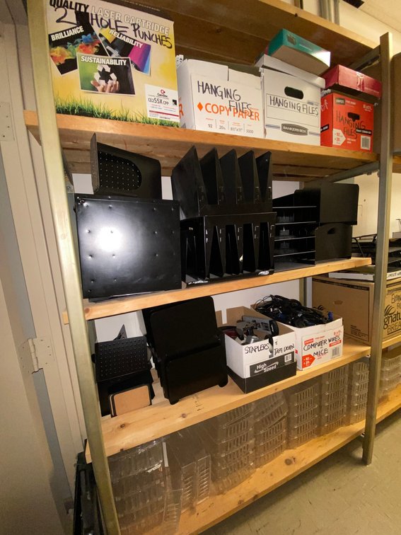 Contents of Shelves