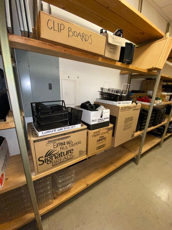 Contents of Shelves