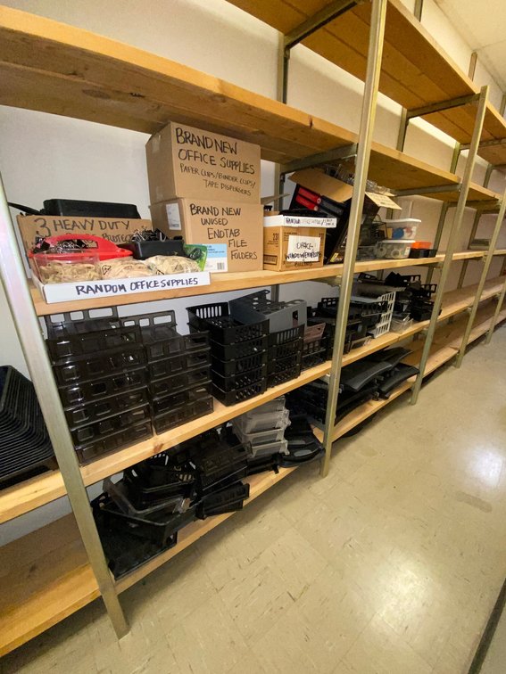 Contents of Shelves