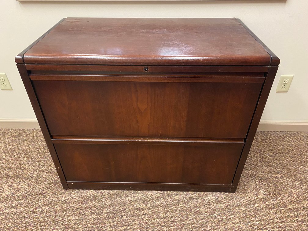 Wooden 2 Drawer Filing Cabinet