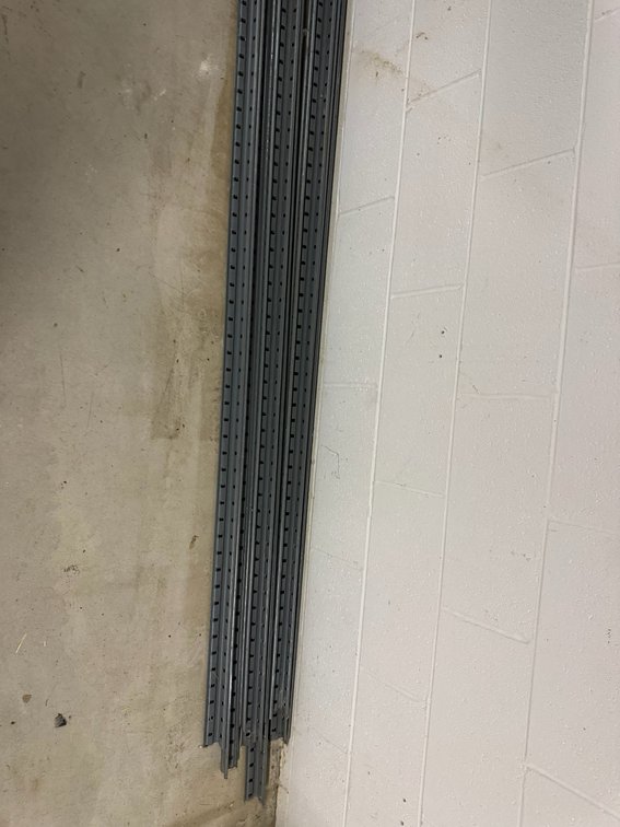 Metal shelving racks