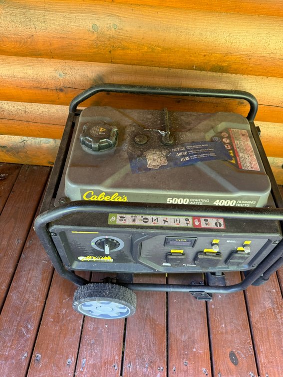 Cabela's 5000 starting watt generator