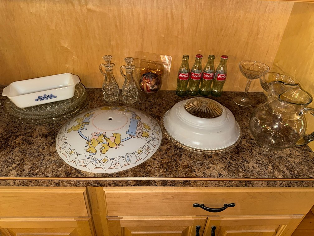 Collection of glassware