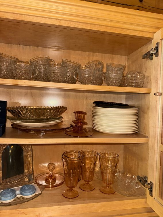 Collection of glassware