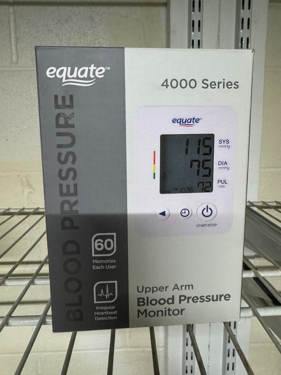 Equate 4000 series blood pressure monitor