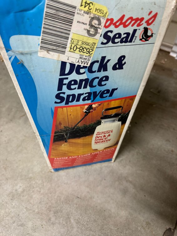 Deck and fence sprayer