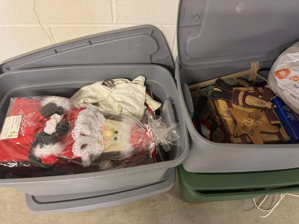 Collection of Christmas decorations, other decorative items