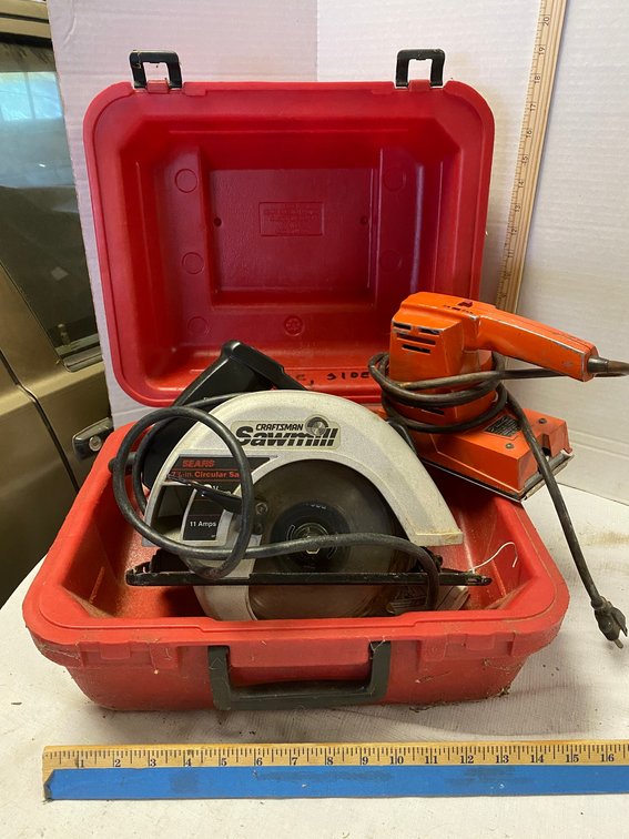 Craftsman 7 1/4 inch Circular Saw-2 1/4 HP, Electric Sander