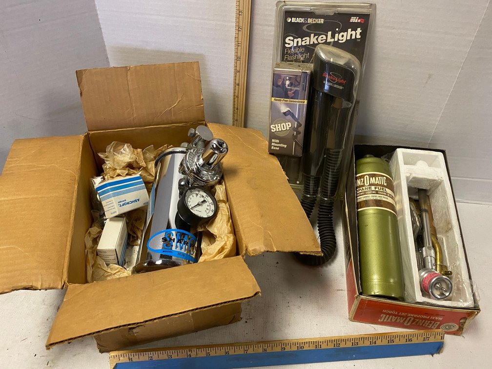 BernzOmatic Torch Set, Snake Light, Sharpe Spray Gun Accessory Air Control Unit