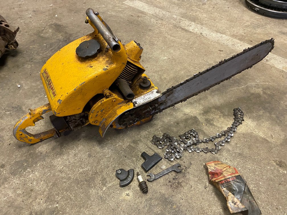Early David Bradley Gasoline Chainsaw