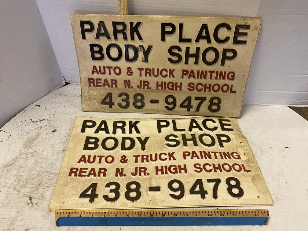 2-Plastic Signs