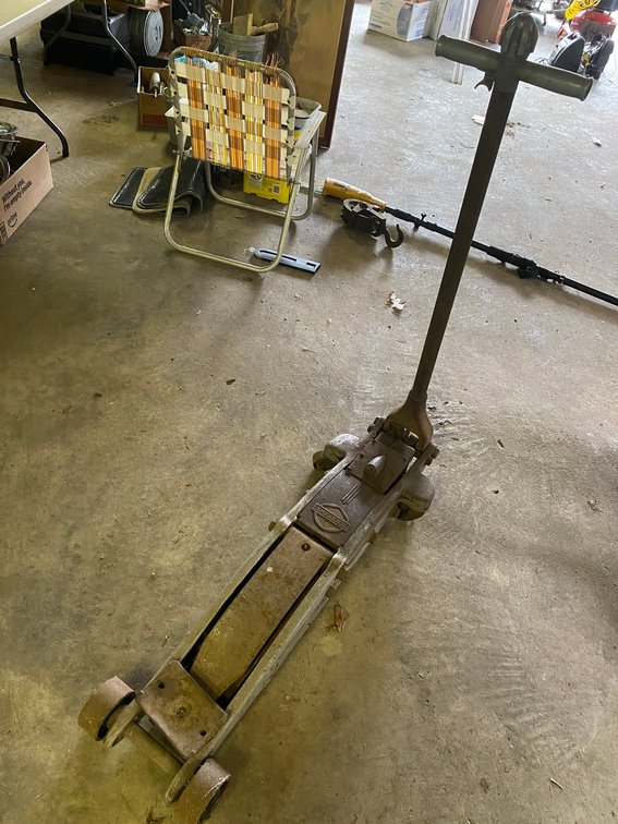 Large Black Hawk Rolling Floor Jack