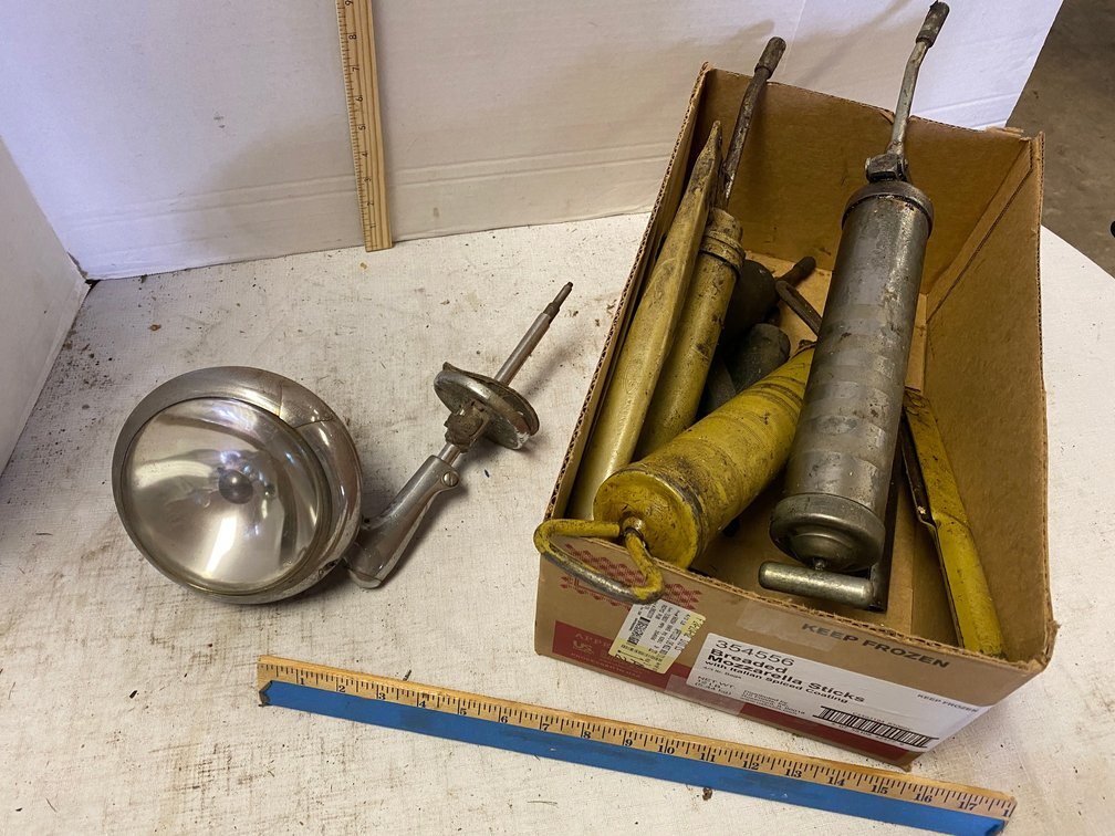 Grease Guns, Automobile Mounted Spot Light
