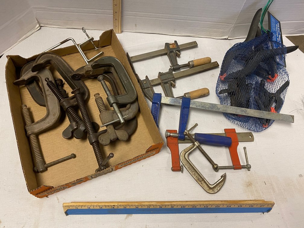 C-Clamps, Small Bar Clamps, Spring Clamps
