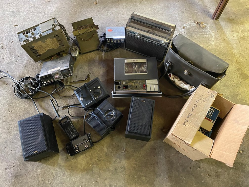CB Radios, Sony Reel to Reel Player with Reels, Antenna Rotors, Speakers