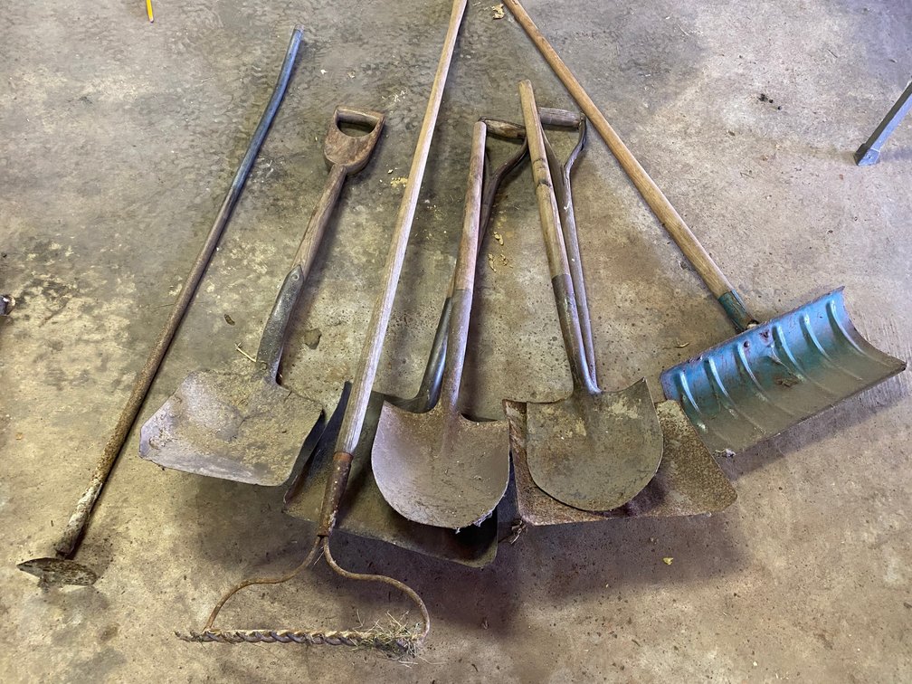Shovels,  Rake, Hoe
