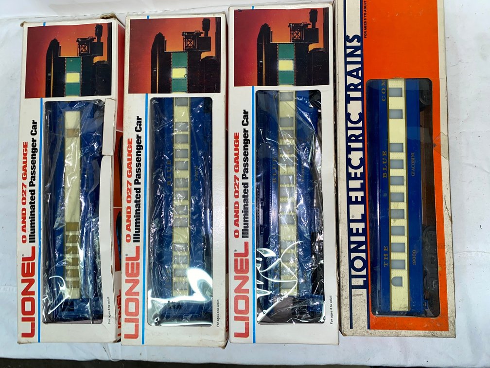 Selection of Blue Comet Passenger Cars