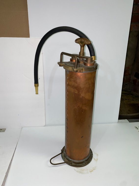 Brass or Copper Antique Fire Extinguisher
