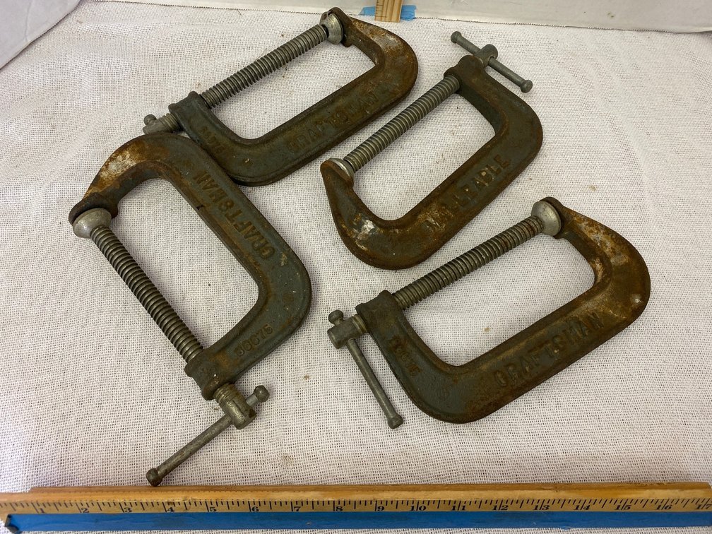 4-Craftsman 6 inch C Clamps